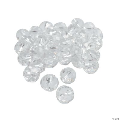 Clear Cut Crystal Round Beads - 8mm