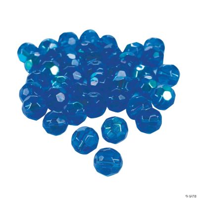 Sapphire AB Cut Crystal Round Beads - 8mm