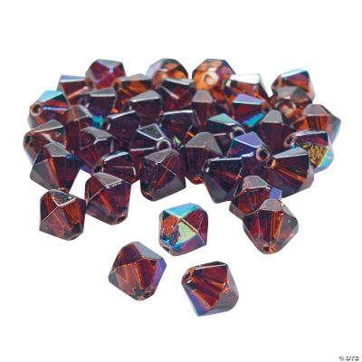 Chocolate Brown AB Cut Crystal Bicone Beads - 8mm