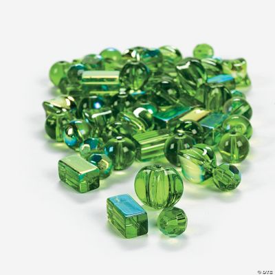 Emerald AB Finish Bead Assortment -  8mm-12mm