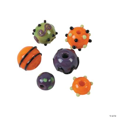 Halloween Lampwork Round Beads - 10mm-15mm