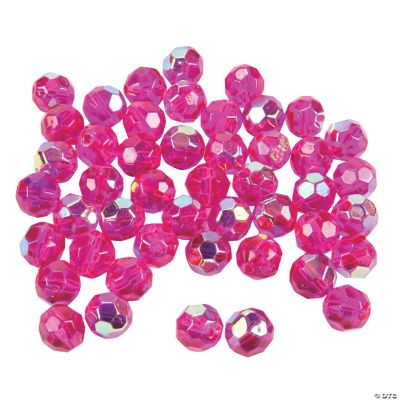 Fuchsia AB Crystal Round Beads - 8mm