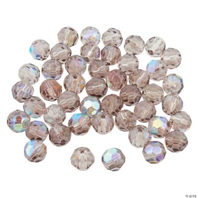 Smokey Quartz AB Round Crystal Beads - 4mm-6mm