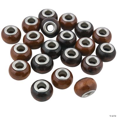 Wood Large Hole Beads - 14mm