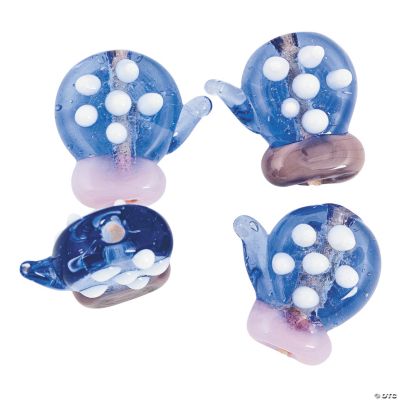 Mitten Lampwork Beads - 16mm