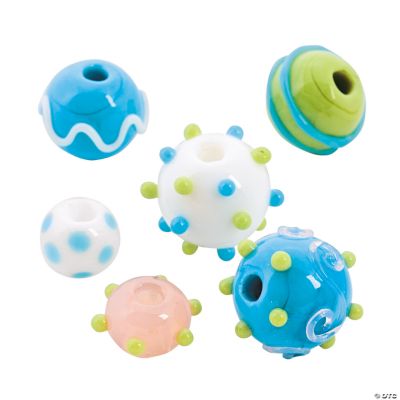 Spring Lampwork Rounds - 10mm-17mm