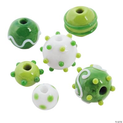 St. Pat’s Lampwork Rounds - 10mm-17mm