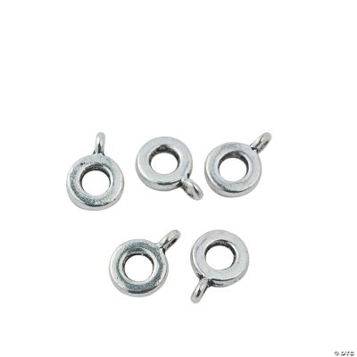 Large Hole Spacer Beads With Charm Loop - 11mm