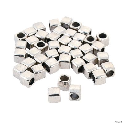 Square Spacer Large Hole Beads 6mm Oriental Trading