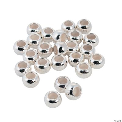 Round Spacer Large Hole Beads - 8mm