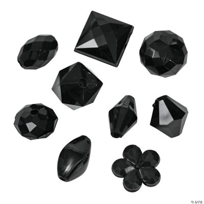 Black Bead Assortment - 12mm - 15mm