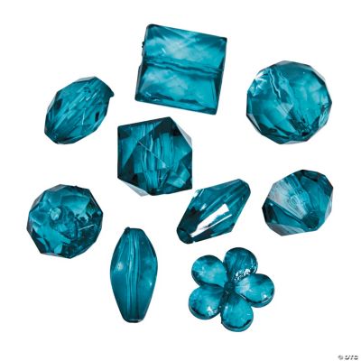 Teal Bead Assortment - 12mm - 15mm
