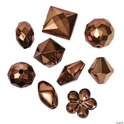 Copper-Tone Bead Assortment - 12mm - 15mm