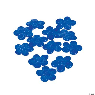 Blue Flower Lampwork Beads - 16mm