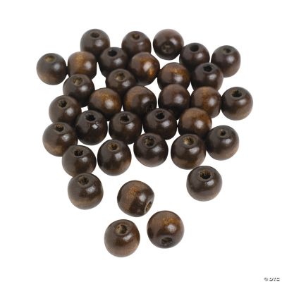 Small Round Wood Beads - 14mm