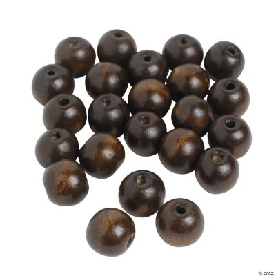 Medium Round Wood Beads - 18mm