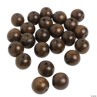 Large Round Wood Beads - 24mm