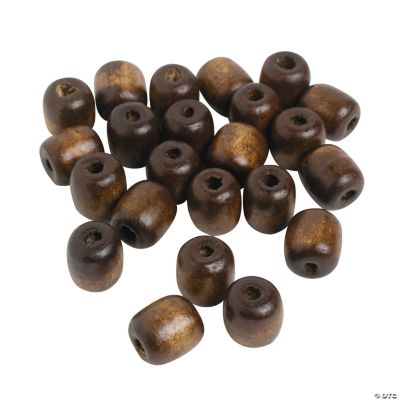 Medium Barrel Wood Beads - 16mm