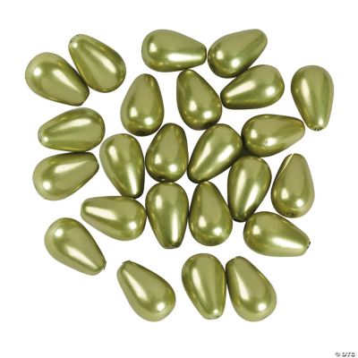 Light Green Bead Drops - 18mm