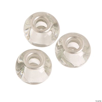 Clear Large Hole Beads - 14mm