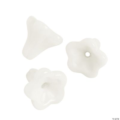 White Angel Skirt Beads - 11mm x 13mm