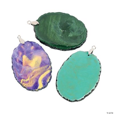 Geode Pendants - 1 1/4