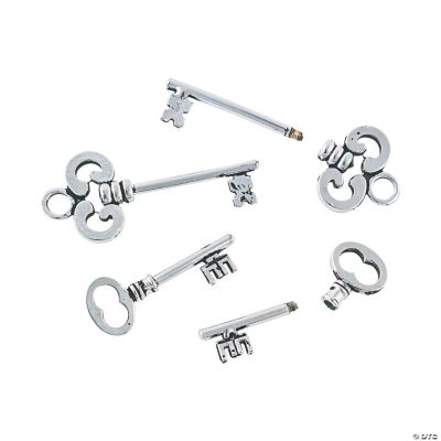 Craft Ideas Skeleton Keys on Silvertone Beadable Skeleton Key Set   1 1 2    2 1 4   Clothing