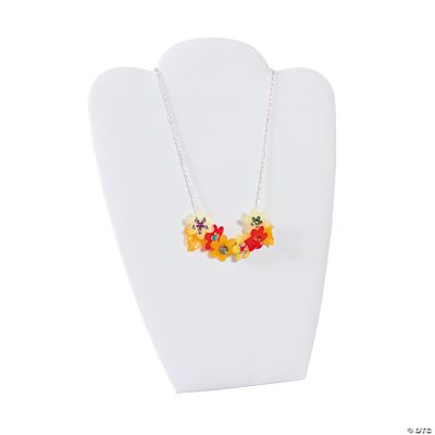 White Flat Necklace Stand