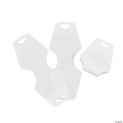White Necklace And Earring Combo Cards