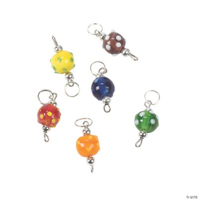 Bumpy Lampwork Charm Beads