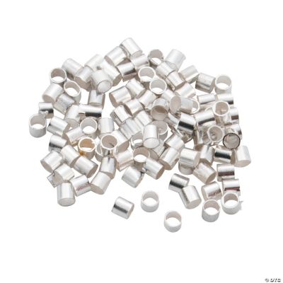 Silvertone Metal Crimp Tubes