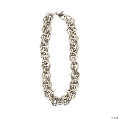 Antique Silvertone Metal Multi-Ringed Chain Bracelets