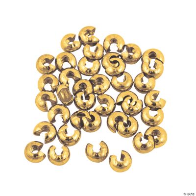 Goldtone Metal Crimp Covers
