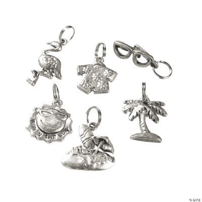 Silvertone Metal Fun-In-The-Sun Charms