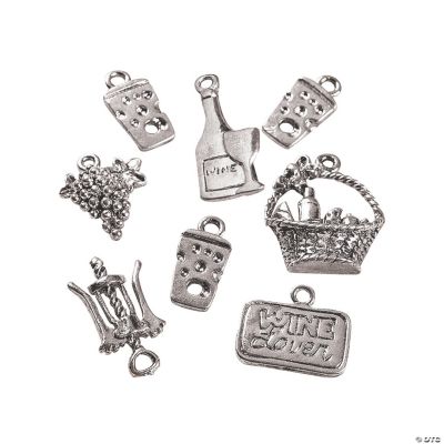 Silvertone Wine Lover’s Charms