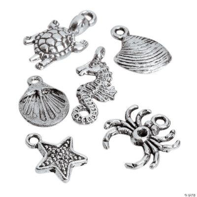 Silvertone By The Sea Charms