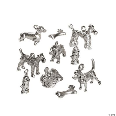 Silvertone Doggie Charms