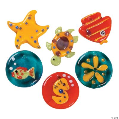 Fused Glass Sea Creature Charms