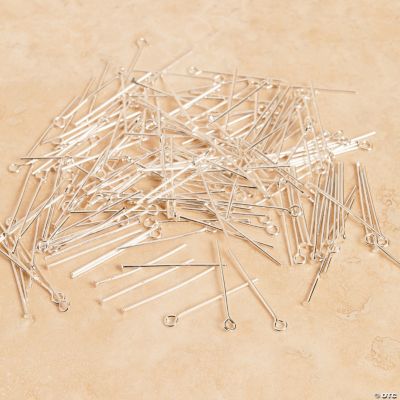 Silvertone Metal Headpin & Eye Pin Assortment - 1