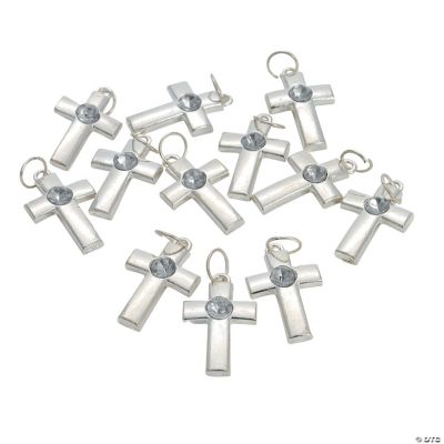 Cross Charms With Rhinestone