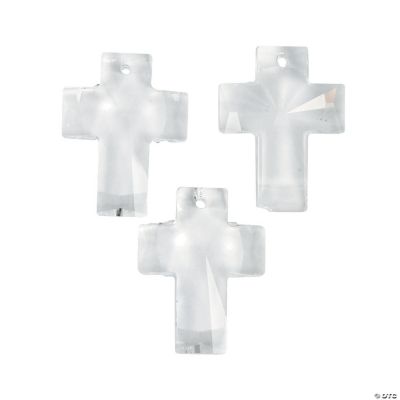 Cut Crystal Cross Charms