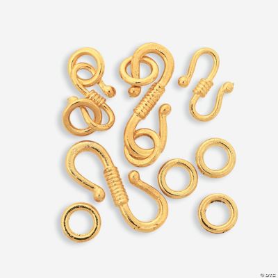 Goldtone Large & Small S-Hooks