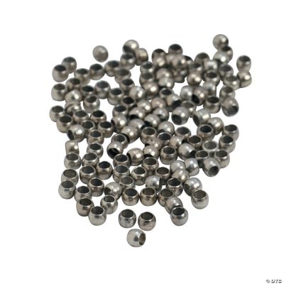 Antique Silvertone Crimp Beads