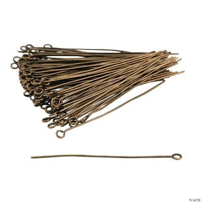 Antique Goldtone Eyepins - 2