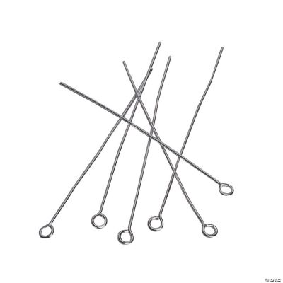 Antique Silvertone Eyepins - 2