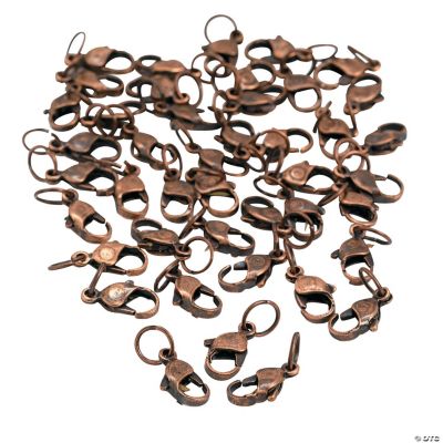 Copper-Tone Lobster Clasps With Jumpring