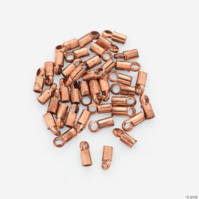 Copper-Tone Crimp Tubes With Loop