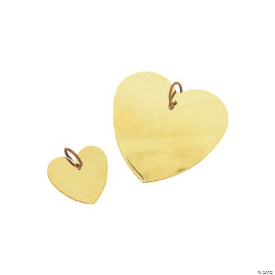 Antique Goldtone Heart Blanks