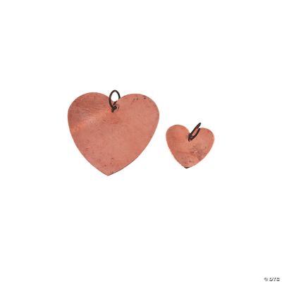 Copper-Tone Heart Blanks
