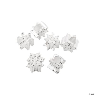 Snowflake Large Hole Beads - 11mm